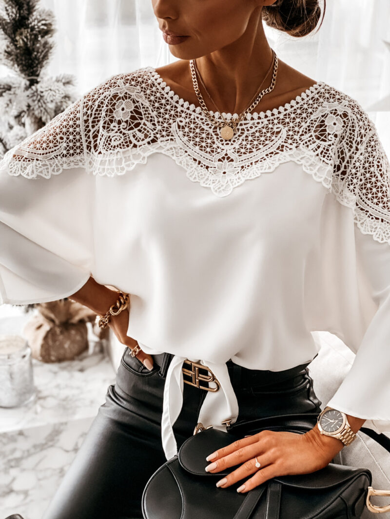 Camisa Feminina Renda Guipir