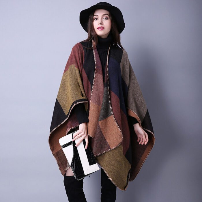 Pashmina Poncho Inverno Feminino Machu Picchu 1