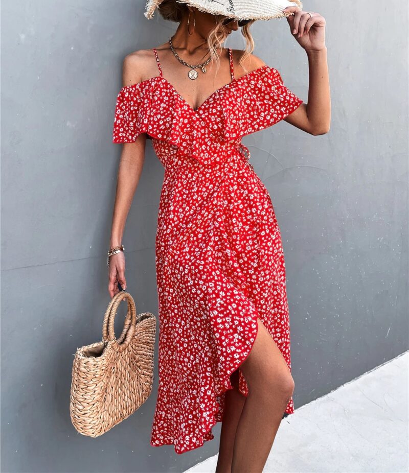 Vestido Midi Mullet Assimetrico Mulheres que Voam 1