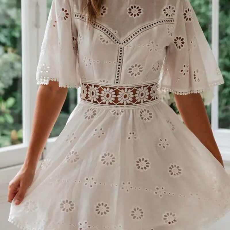 Vestido Branco em Laise New Year 4