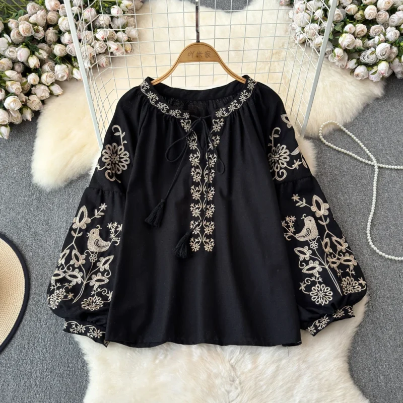 Blusa Bata Bordada Aura 7 5