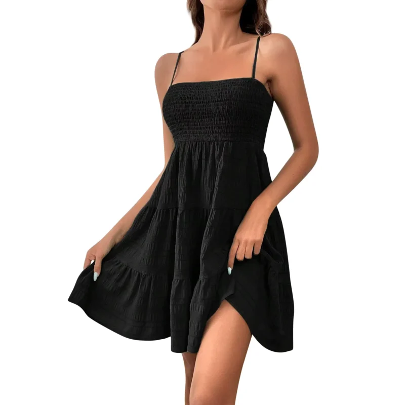 Vestido Boneca Casual Lastex (2)