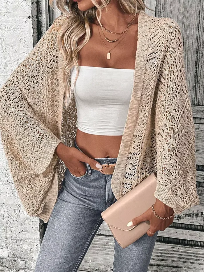Cardigã Boho Mangas Largas 1