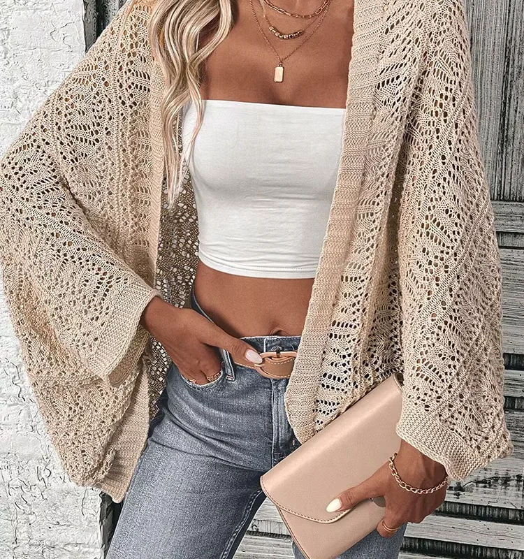 Cardigã Boho Mangas Largas 1