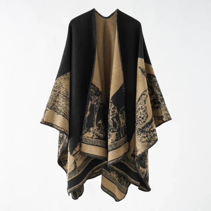 Poncho Feminino Boho Ocidental 1