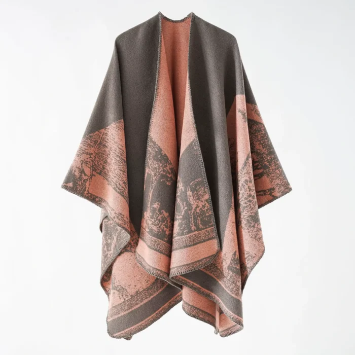 Poncho Feminino Boho Ocidental 2