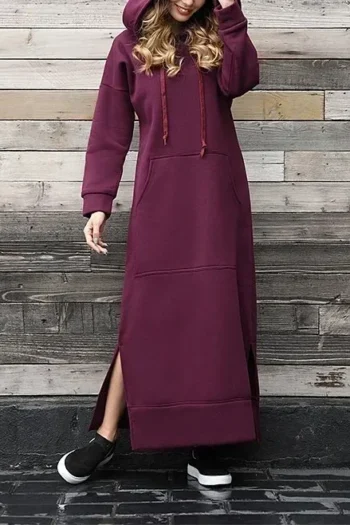 Vestido Maxi Boho Capuz 1