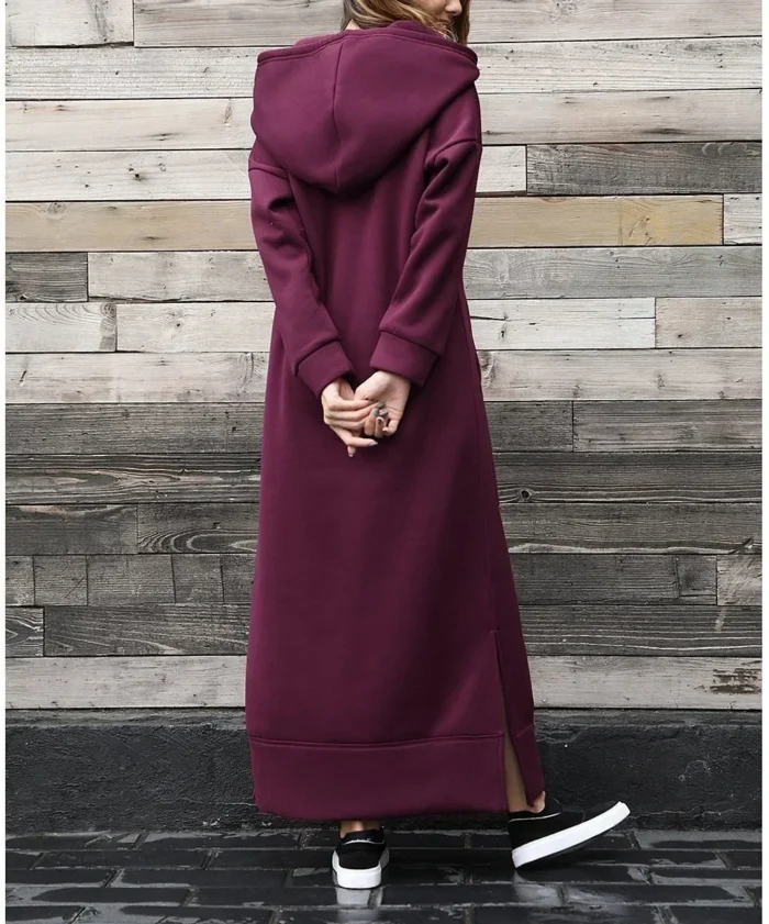 Vestido Maxi Boho Capuz - Imagem 4