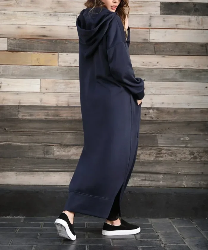 Vestido Maxi Boho Capuz - Imagem 5