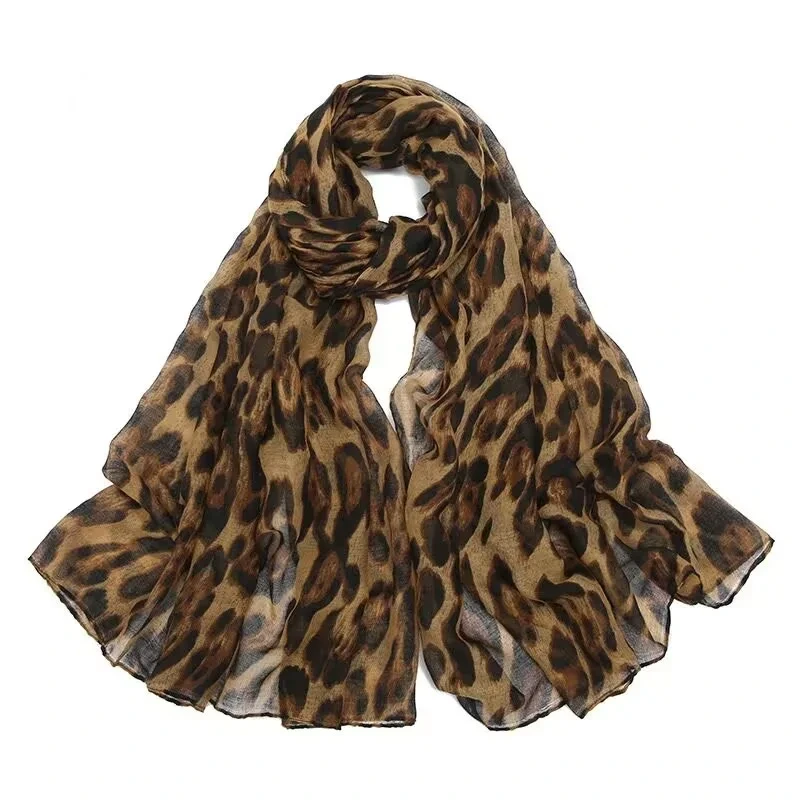 Cachecol Boho Estampa Leopardo 2