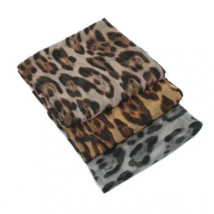 Cachecol Boho Estampa Leopardo - Imagem 6