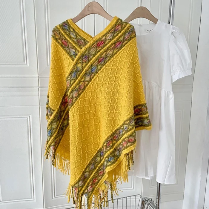 Poncho Boho Franjas Aline 1