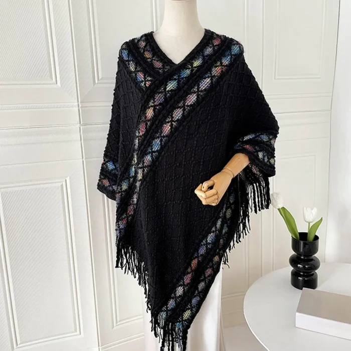 Poncho Boho Franjas Aline 4