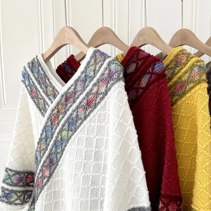 Poncho Boho Franjas Aline - Imagem 6