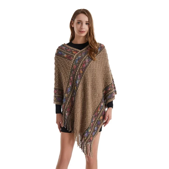 Poncho Boho Franjas Aline 8
