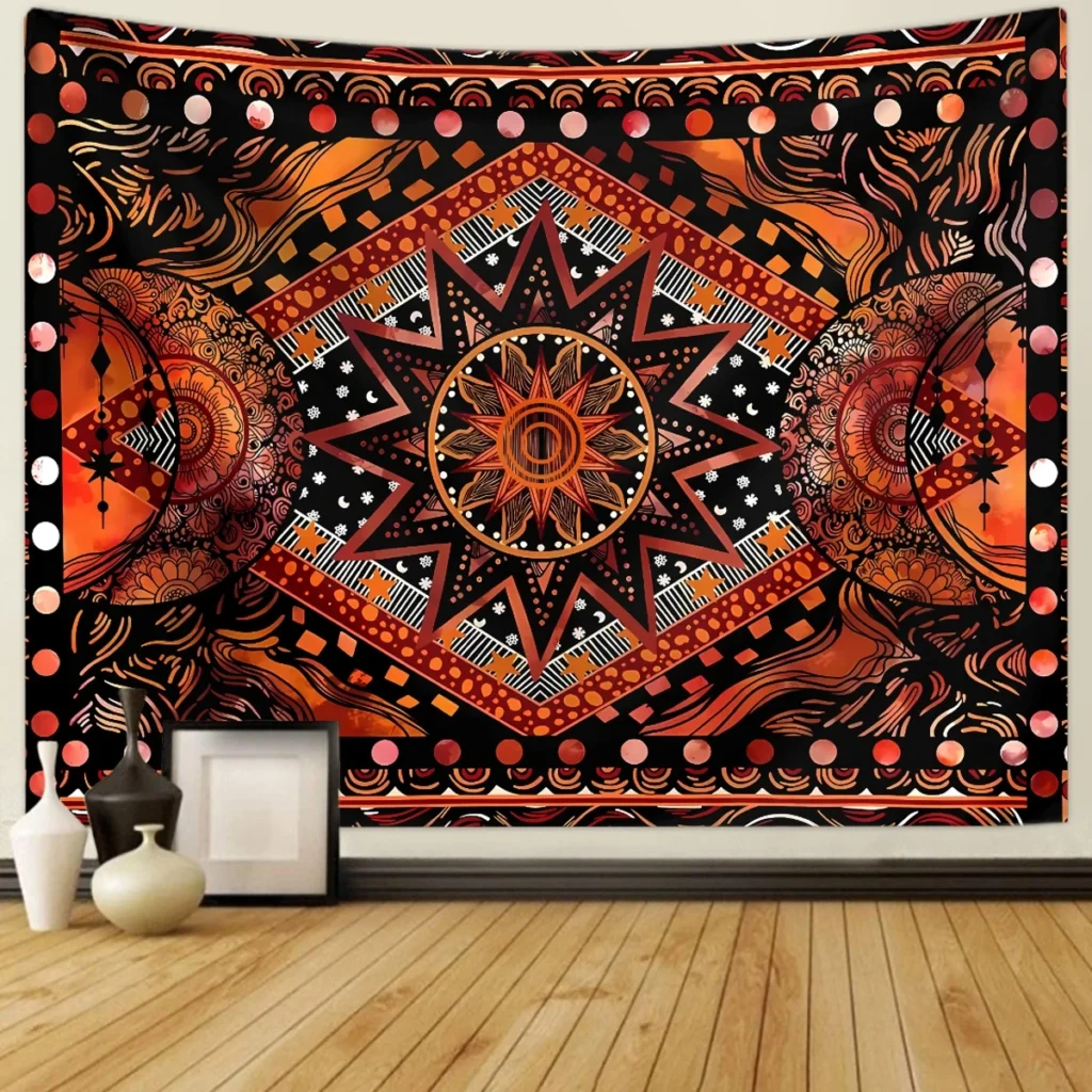 Tapeçaria Decorativa Mandala Boêmia 1