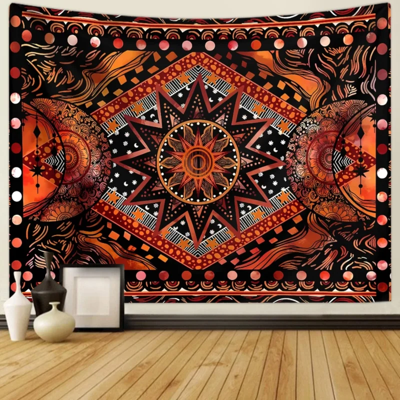 Tapeçaria Decorativa Mandala Boêmia 1