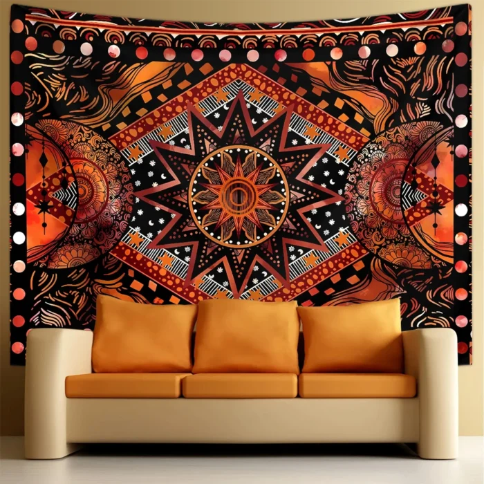 Tapeçaria Decorativa Mandala Boêmia 3