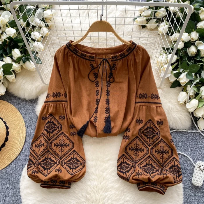 Blusa Boho Off White Folk - Imagem 5