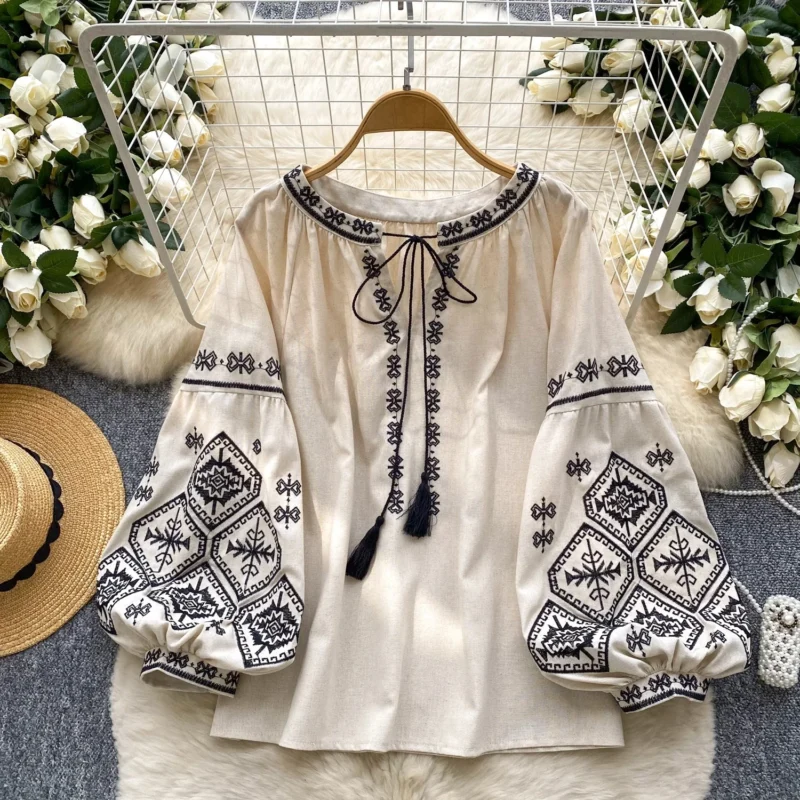 Blusa Boho Off White Folk 4