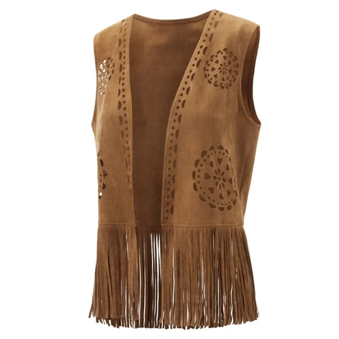 Colete Boho Franjas Bolonha 6