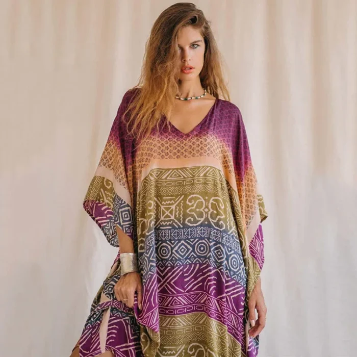 Kaftan Longo Boho Oversized - Imagem 4