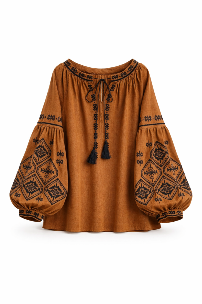 Blusa Boho Off White Folk 11