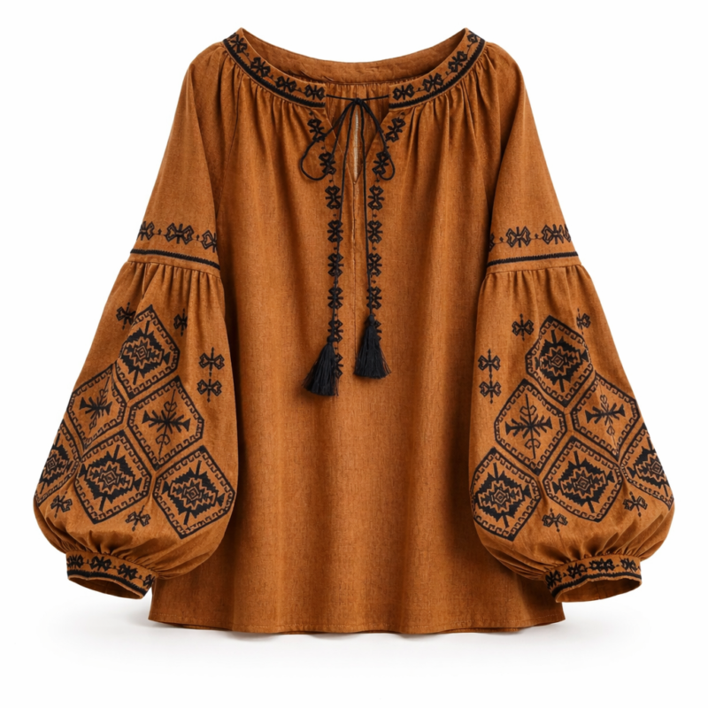 Blusa Boho Off White Folk 11