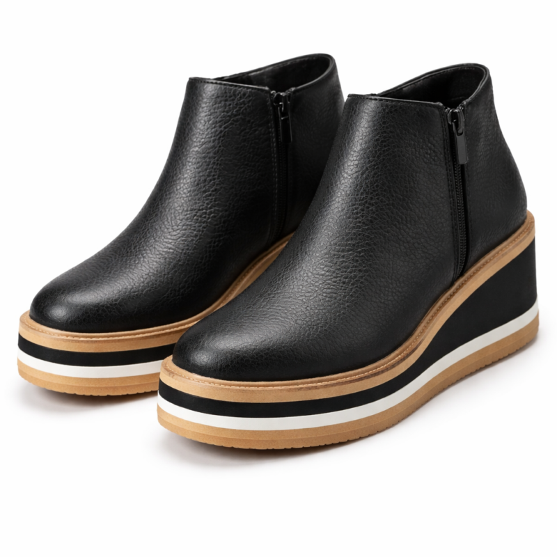 Bota Anabela Plataforma Boho Vibe 11