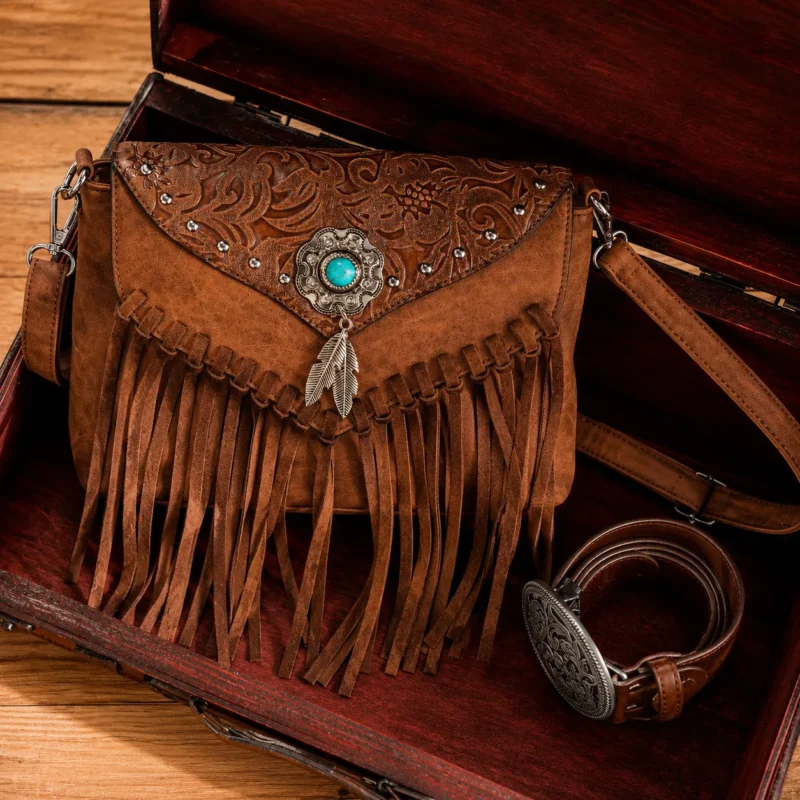 Bolsa Hippie Chic Franjas 11