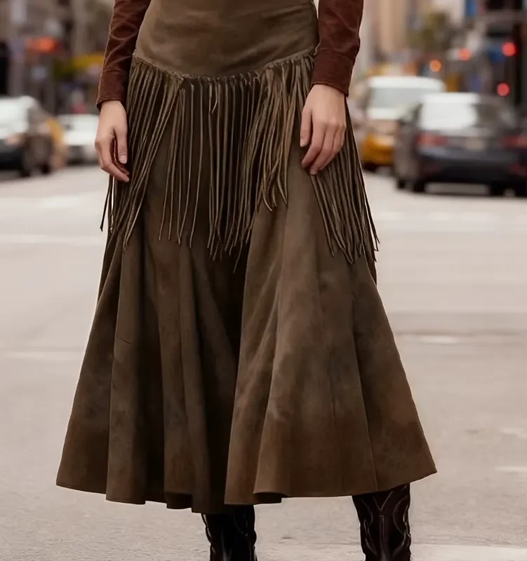 Saia Boho Franjas Selvagem 1