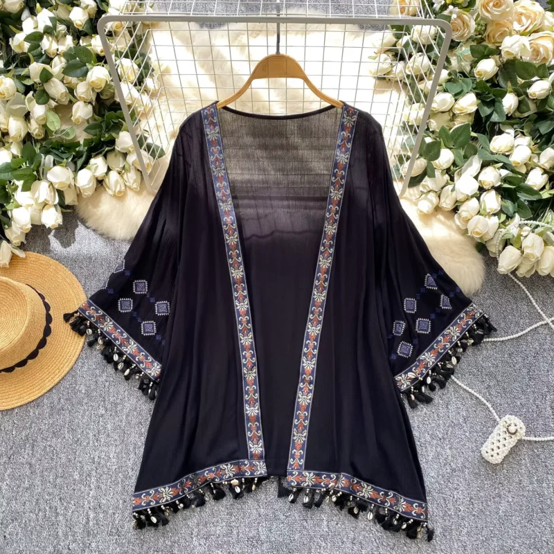 Kimono Boho Bordado Encanto 8