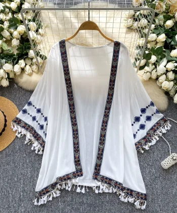 Kimono Boho Bordado Encanto 6
