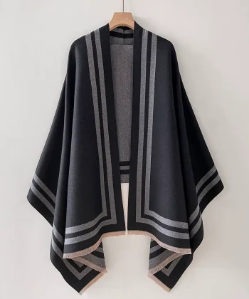 Poncho Boho Inverno Elegance 1
